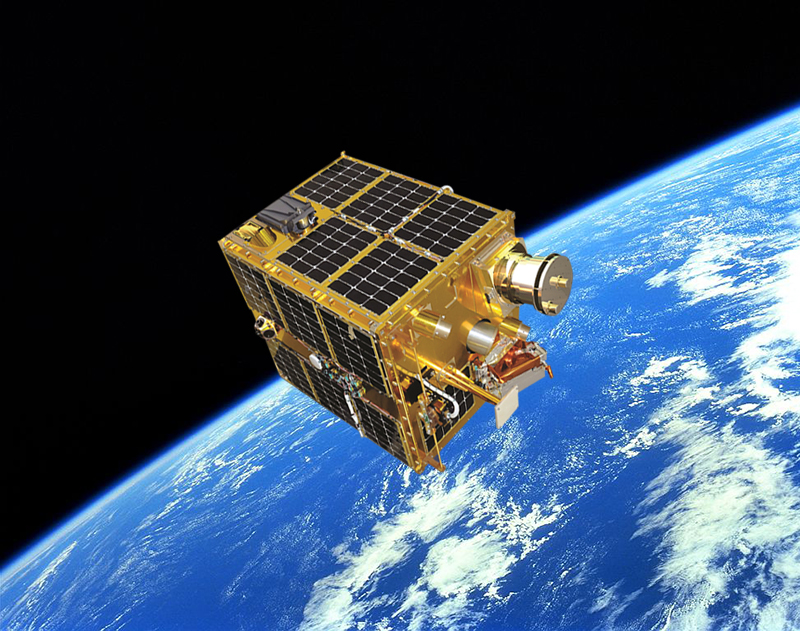 The Fast Affordable Science and Technology Satellite (FASTSAT) depicted in orbit