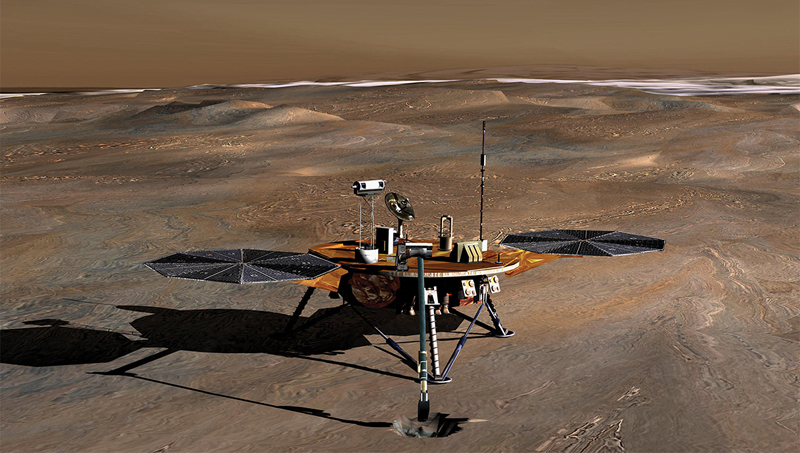 Artist's rendering of the Phoenix Mars Lander