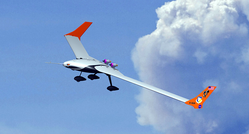 The lightweight flexible aircraft X-56A Multi-Use Technology Testbed (MUTT)