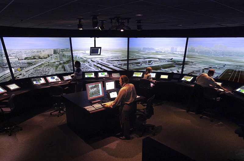 NASA's Future Flight Central air traffic control tower