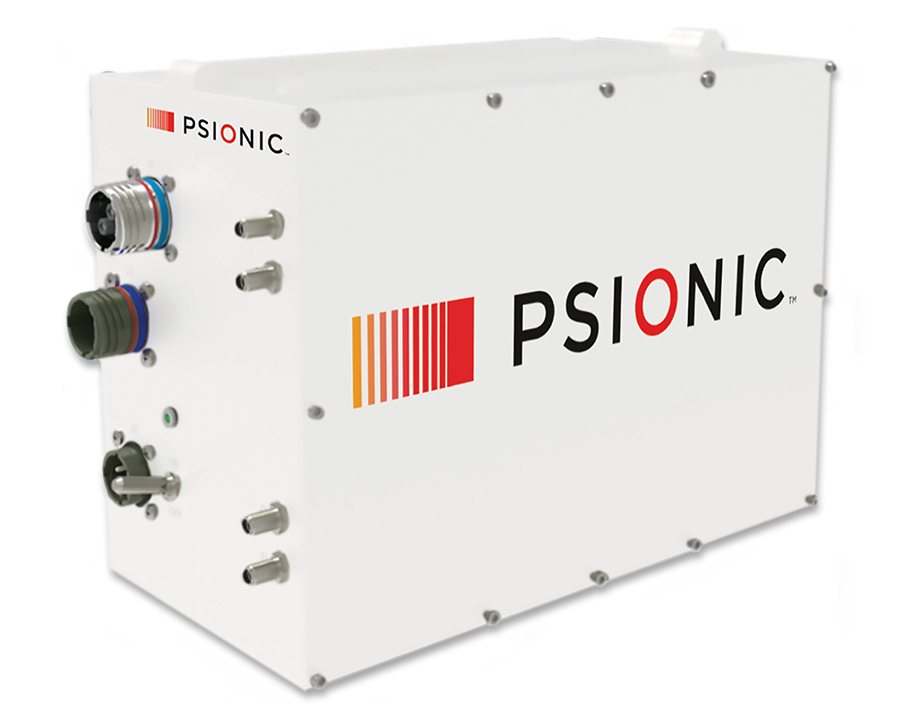 The Psionic Navigational Doppler Lidar System – a white box with connection ports and switches on one end