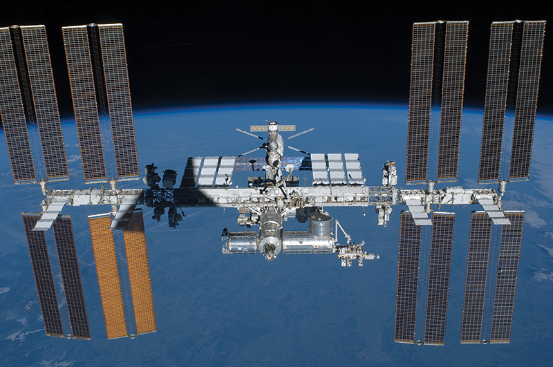 External view of the International Space Station