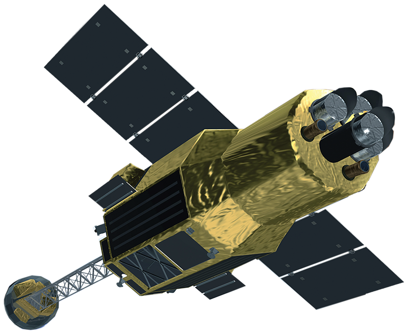 A depiction of Japan’s ASTRO-H X-ray astronomy satellite