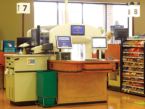 A Scan Tunnel self-checkout lane