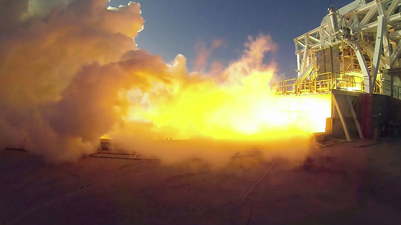 Rocket engine test