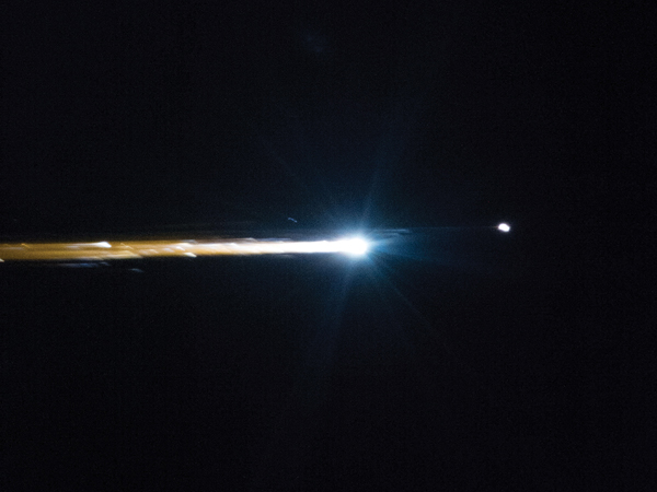 Return of Soyuz spacecraft through atmosphere