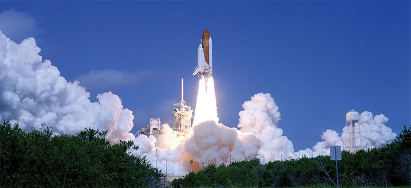 Space Shuttle Atlantis launches