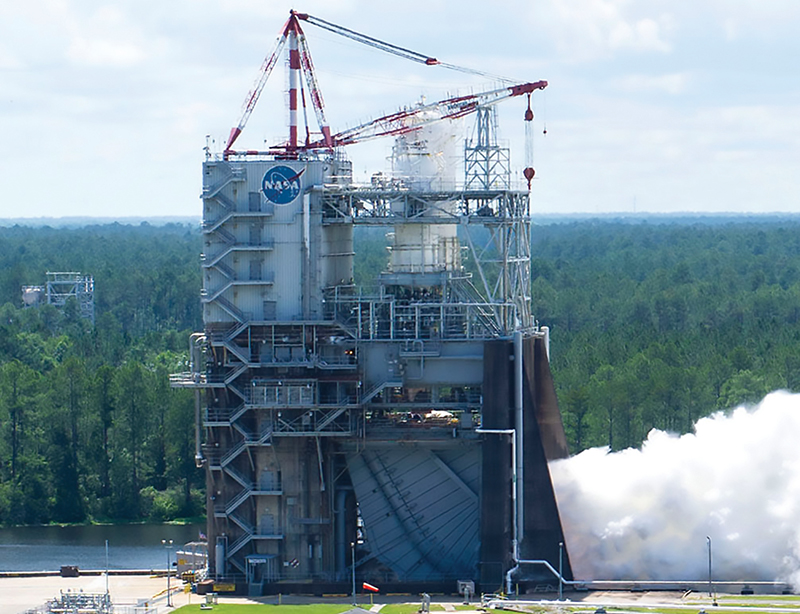 Rocket test stand at Stennis Space Center