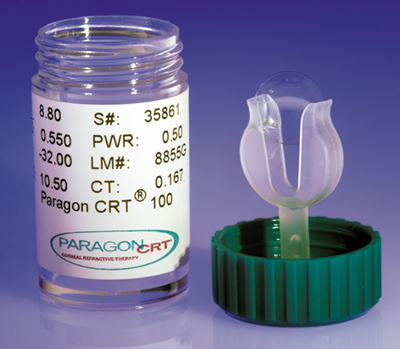 Contact lens bottle and holder