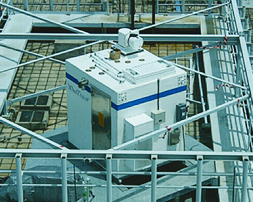 WindTracer installed on a building rooftop