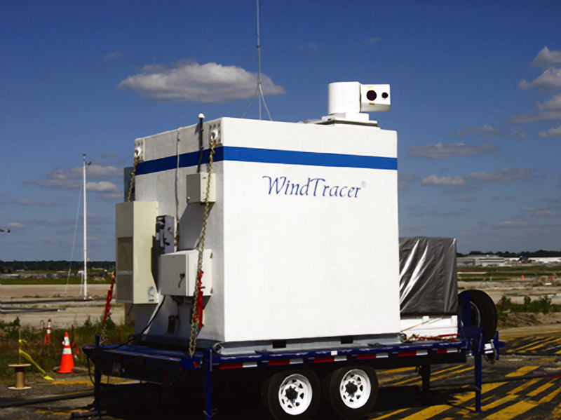 WindTracer on a trailer for transport
