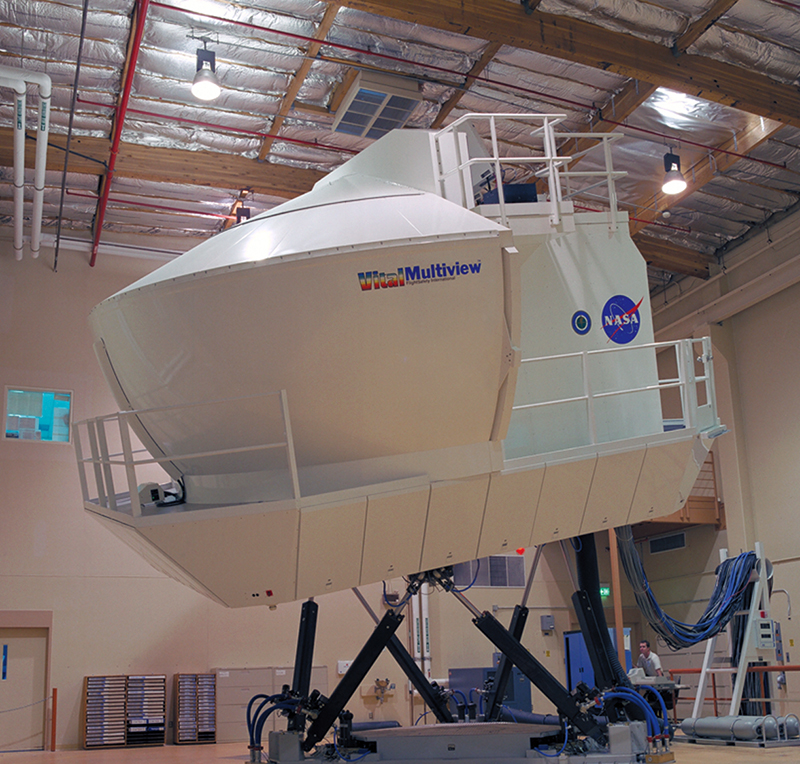 A Multiview flight simulator