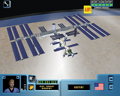 The International Space Station as illustrated in the video game