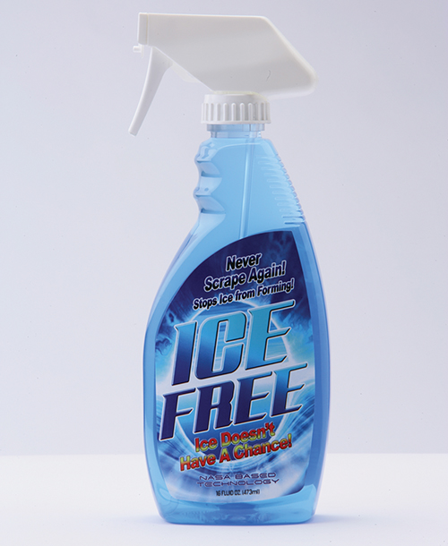 Ice Free product in a spray bottle