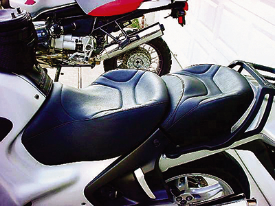 A motorcycle saddle