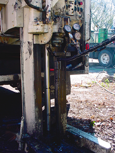 Equipment using Emulsified Zero-Valent Iron remediation technology