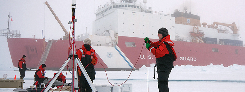 Researchers in the Arctic