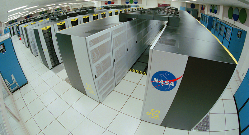A bird’s eye view of the Columbia supercomputer located at Ames