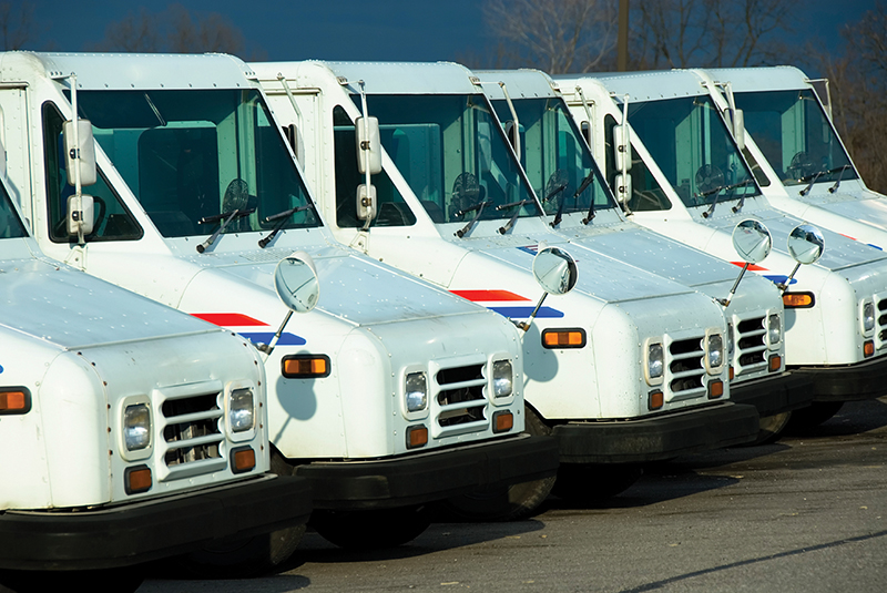 Mail trucks