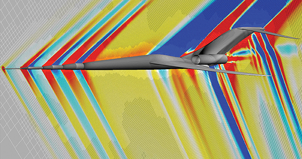 Computational fluid dynamics of a supersonic jet