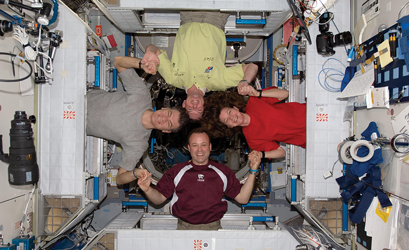 Astronauts on the International Space Station