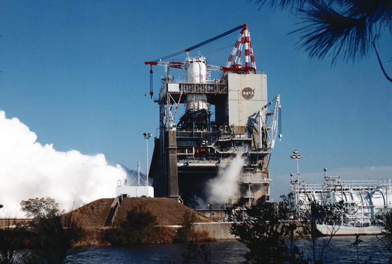 Rocket propulsion test at Stennis