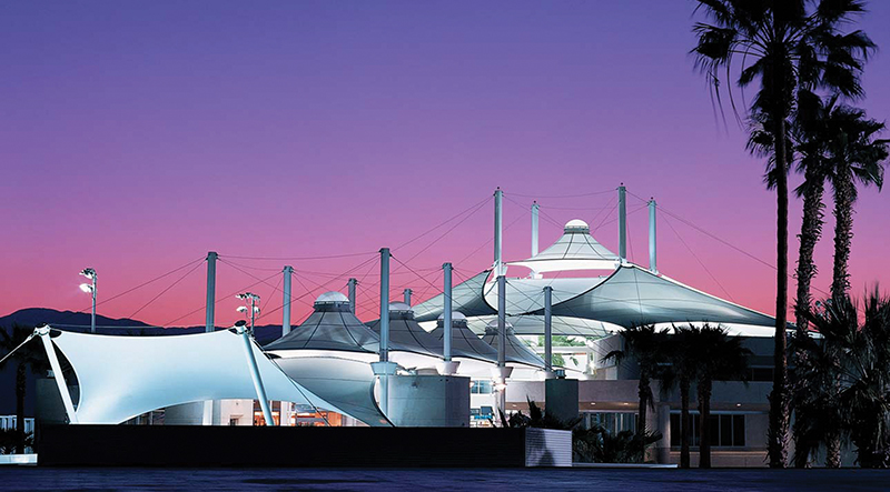 Palm Springs International Airport buildings with Birdair's roof structure