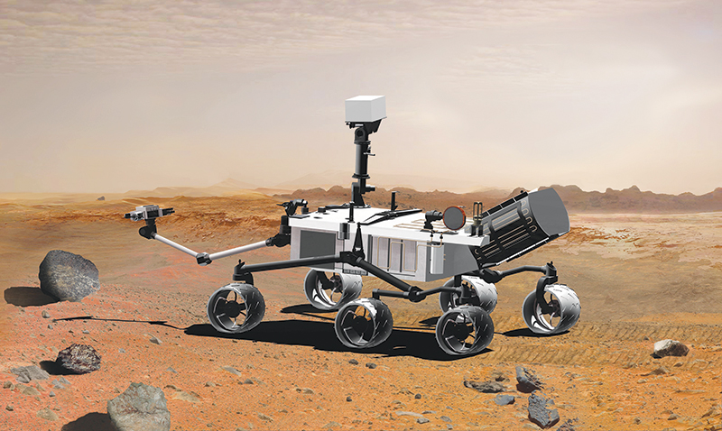 Artist’s concept of Mars Science Laboratory mobile robot