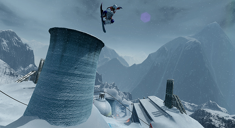 Screen shot of snow boarder in Siberia 