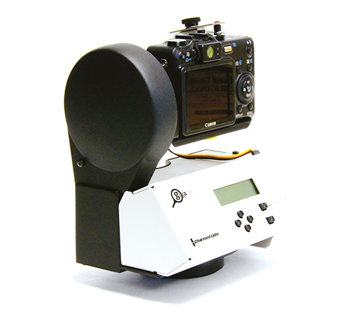 The Gigapan robotic platform holds a digital camera