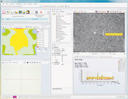 Screenshot of the Spatial Standard Observer manufacturing inspection features