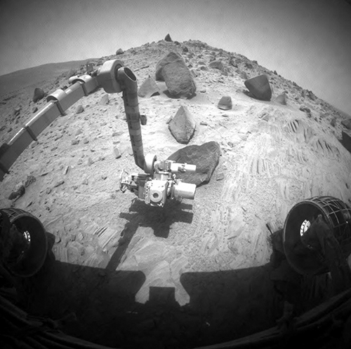 View from the Mars Exploration Rover