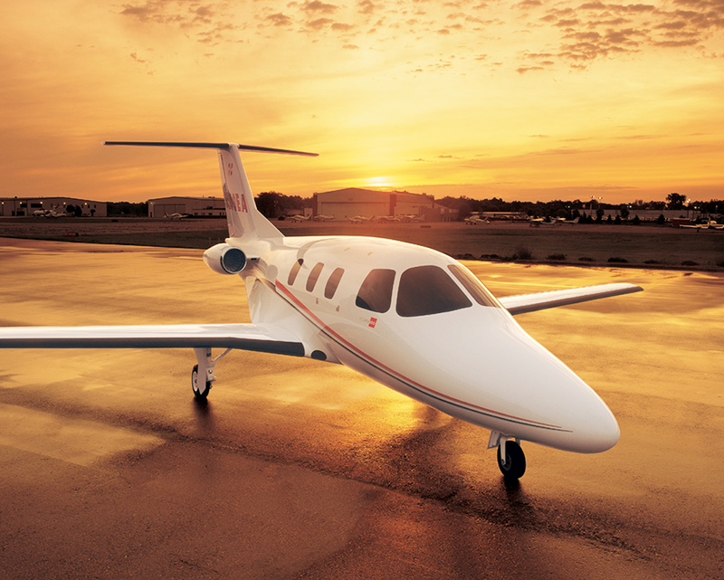 Eclipse 500 aircraft powered by the EJ22 engine