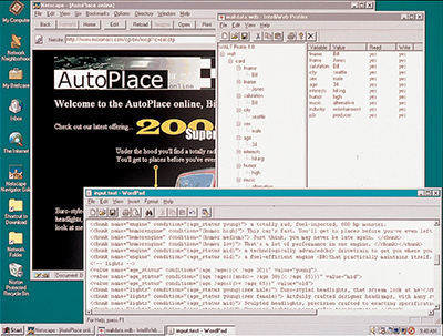 IntelliWeb software system screen shot