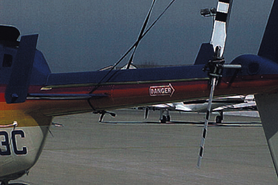 NASA's tailboom strake on a helicopter