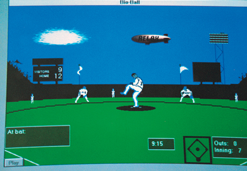 Bio-Ball baseball game screen shot