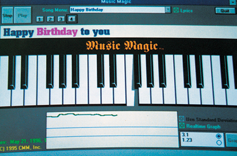 Music Magic interactive piano keyboard