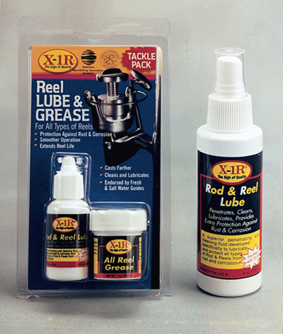 Reel Lube & Grease in large and small sizes and packaging