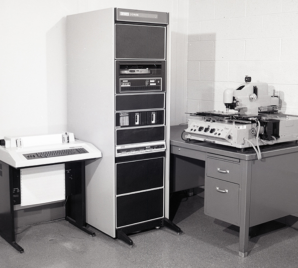 minicomputer in a NASA lab in the 1970s
