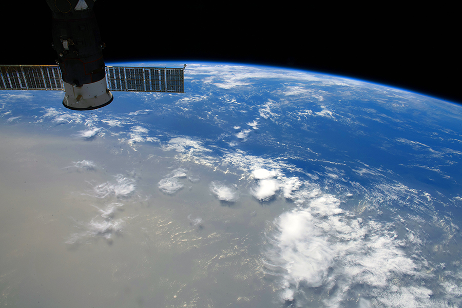 The 2020 Saharan dust plume from the International Space Station