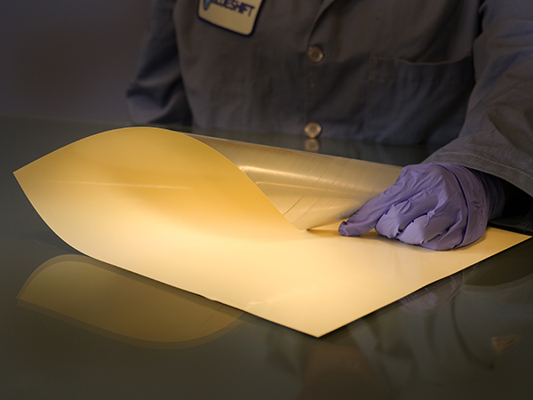 AeroZero, the ultra-thin polymer aerogel created by Blueshift Materials