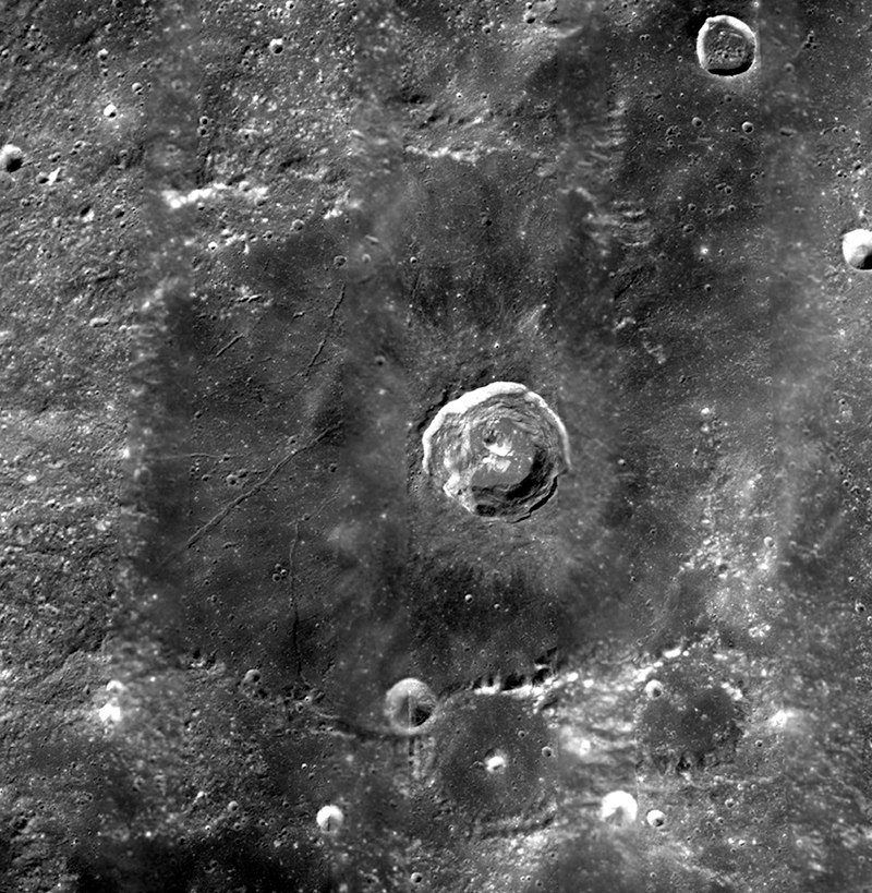 Lacus Mortis (Lake of the Dead) on the near side of the lunar surface