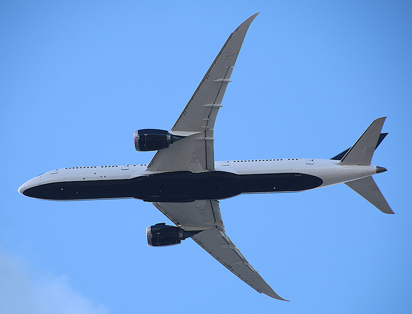 Boeing 787 in flight