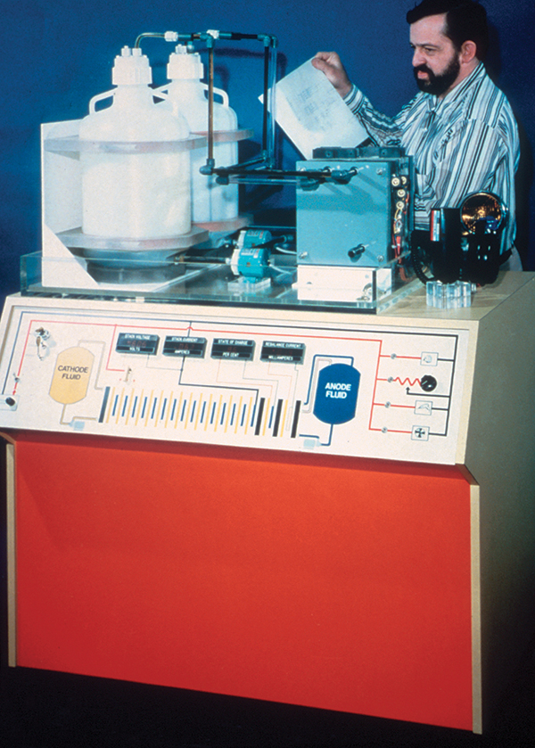 A 200-watt demonstration unit of the flow battery NASA built in the 1970s and 1980s