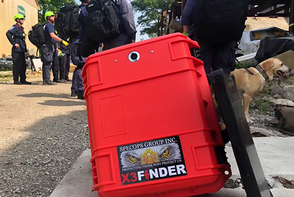 During the DHS Shaken Fury exercise in 2019, rescue teams from several countries tested X3 FINDER for use in finding people trapped after several disasters, such as floods and earthquakes