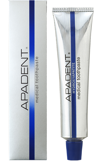Sangi’s first hydroxyapatite-based toothpaste, Apadent