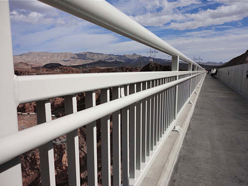 Handrails on the Hoover Dam Bypass Bridge over the Colorado River