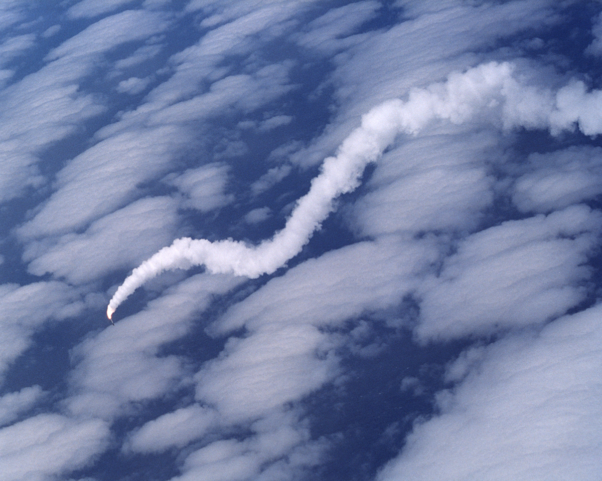 A flight is terminated over the ocean