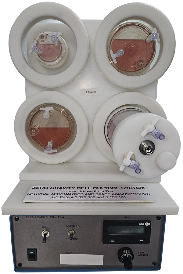 Brand Labs USA owns this four-cylinder Rotary Cell Culture System from Synthecon