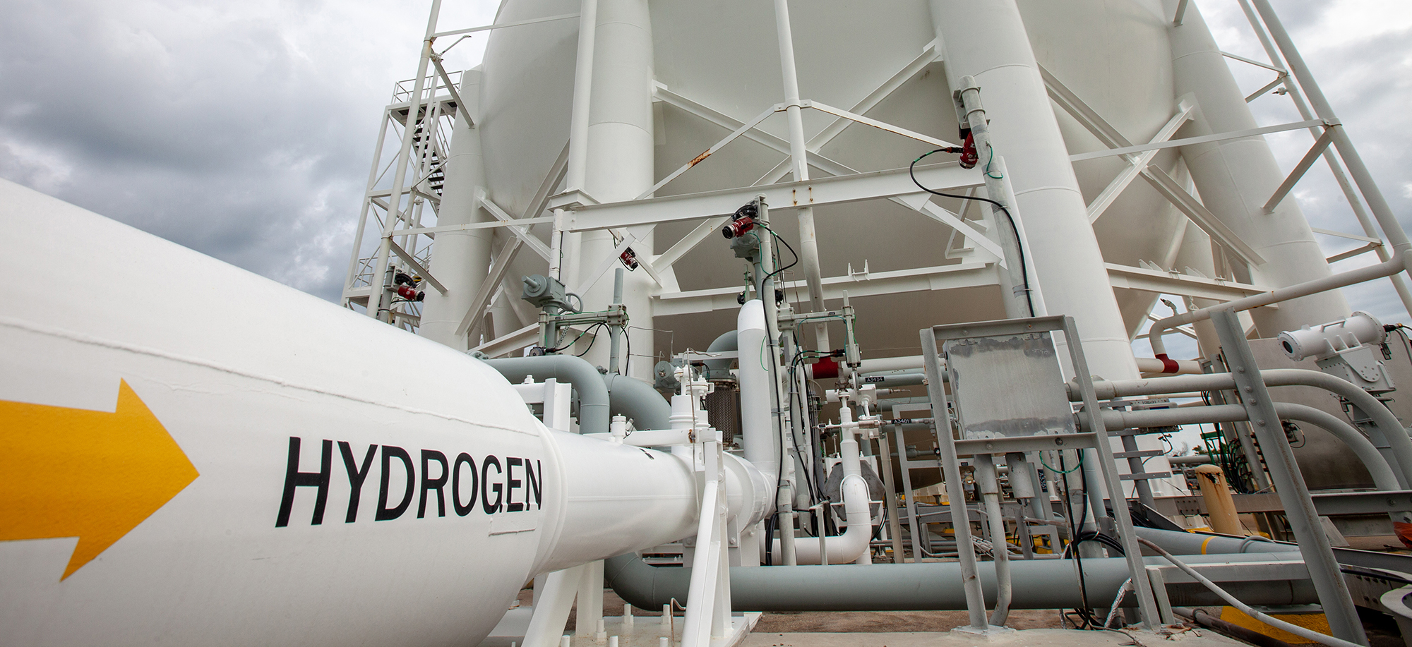 A liquid hydrogen tank at Kennedy Space Center